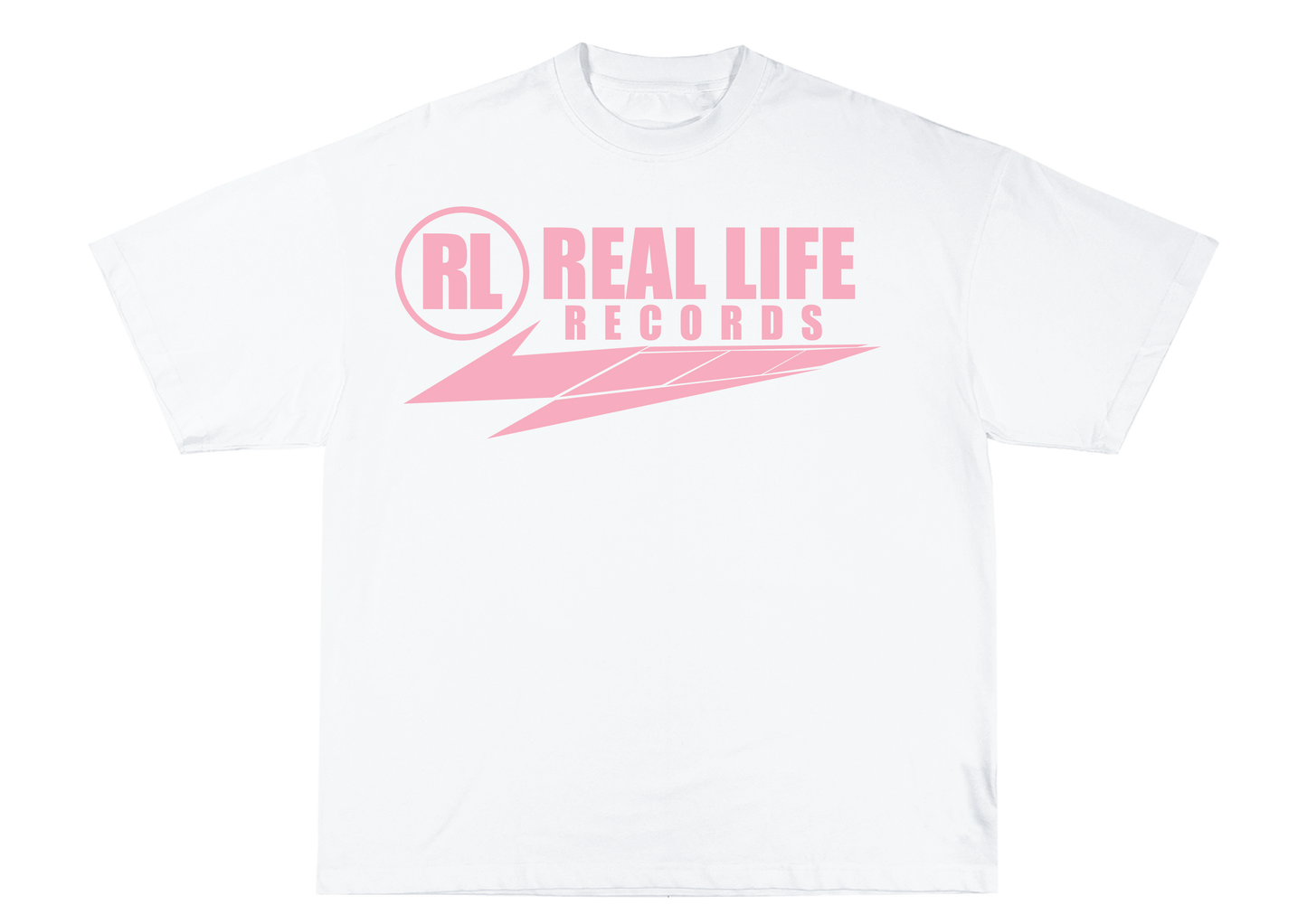 REAL LIFE RECORDS TEE [pink]