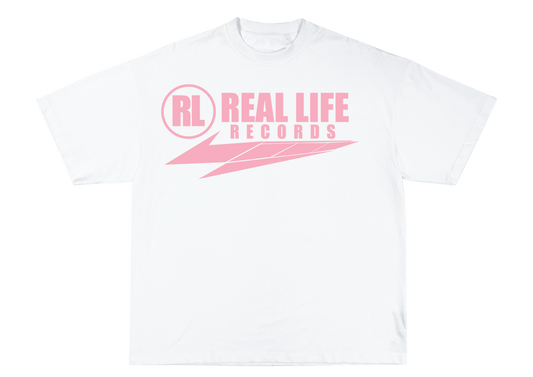 REAL LIFE RECORDS TEE [pink]