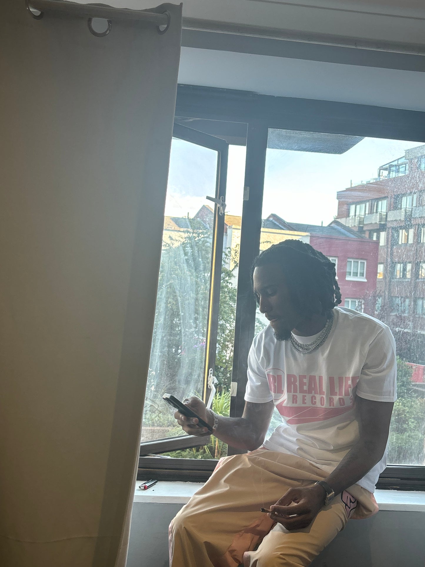 REAL LIFE RECORDS TEE [pink]